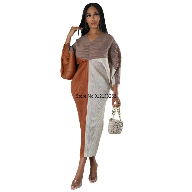 Polyester African Dresses for Women Autumn African Women Long Sleeve V-neck Patchwork Long Dress Maxi Dress African Clothes
Polyester African Dresses for Women Autumn African Women Long Sleeve V-neck Patchwork Long Dress Maxi Dress African Clothes