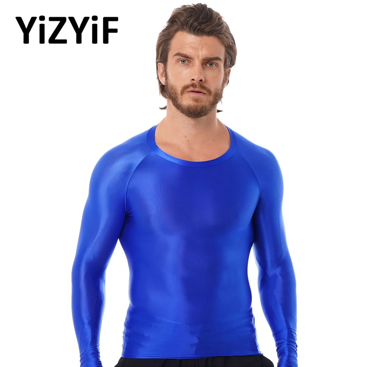 Mens Running Glossy O Neck Long Sleeve T-shirt Solid Color Slim Fit Breathable Tops Jogging Yoga Sportwear Clubwear Sportwear
Mens Running Glossy O Neck Long Sleeve T-shirt Solid Color Slim Fit Breathable Tops Jogging Yoga Sportwear Clubwear Sportwear