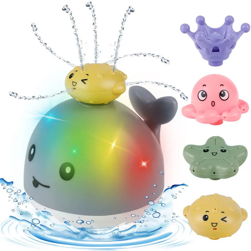 2022 Baby Light Up Bath Tub Toys Whale Water Sprinkler Pool Toys for Toddlers Infants Whale Water Sprinkler Pool Toy Child Gifts
2022 Baby Light Up Bath Tub Toys Whale Water Sprinkler Pool Toys for Toddlers Infants Whale Water Sprinkler Pool Toy Child Gifts