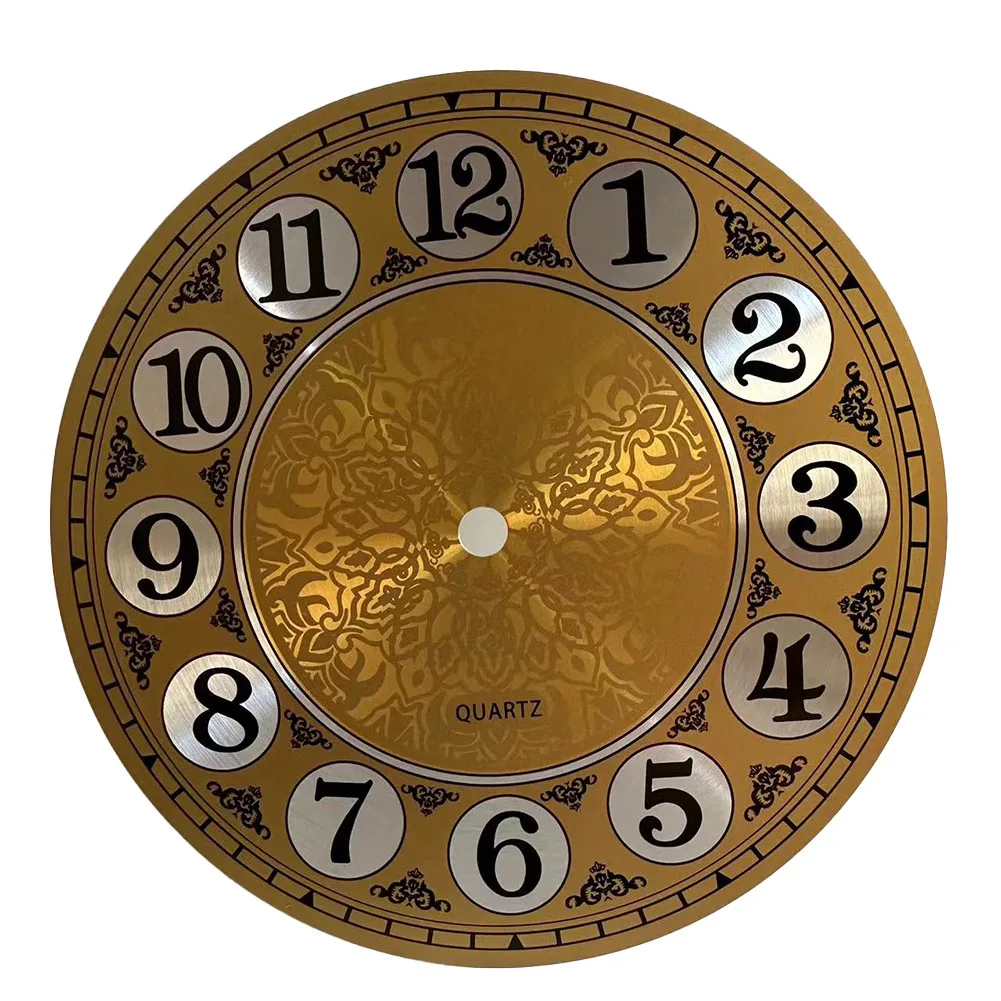 

Clock Accessories Dial Face 7inch Aluminium Dial Face Arabic Numeral Diameters 180mm Flat Profile Metal Wall Clock