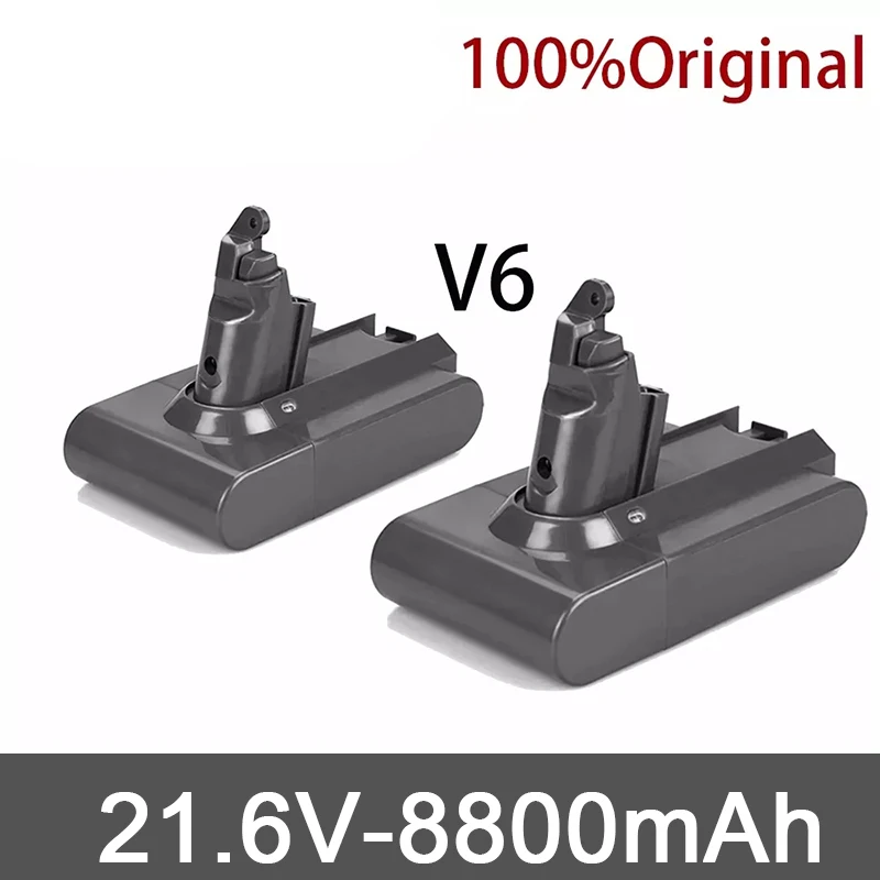 New 8800mAh 21.6V 6.8Ah Li-ion Battery for Dyson V6 DC58 DC59 DC61 DC62 DC74 SV09 SV07 SV03 965874-02 Vacuum Cleaner Battery
New 8800mAh 21.6V 6.8Ah Li-ion Battery for Dyson V6 DC58 DC59 DC61 DC62 DC74 SV09 SV07 SV03 965874-02 Vacuum Cleaner Battery