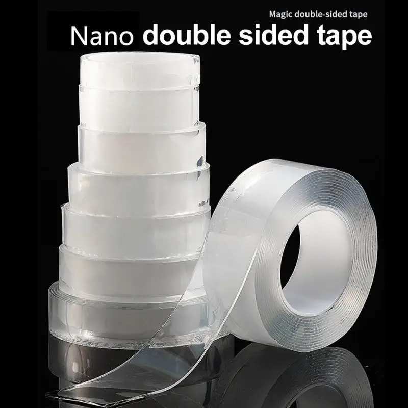 1/2/3/5M Nano Tape Double Sided Tape Transparent Reusable Waterproof Adhesive Tapes Cleanable Kitchen Bathroom Supplies Tapes
1/2/3/5M Nano Tape Double Sided Tape Transparent Reusable Waterproof Adhesive Tapes Cleanable Kitchen Bathroom Supplies Tapes