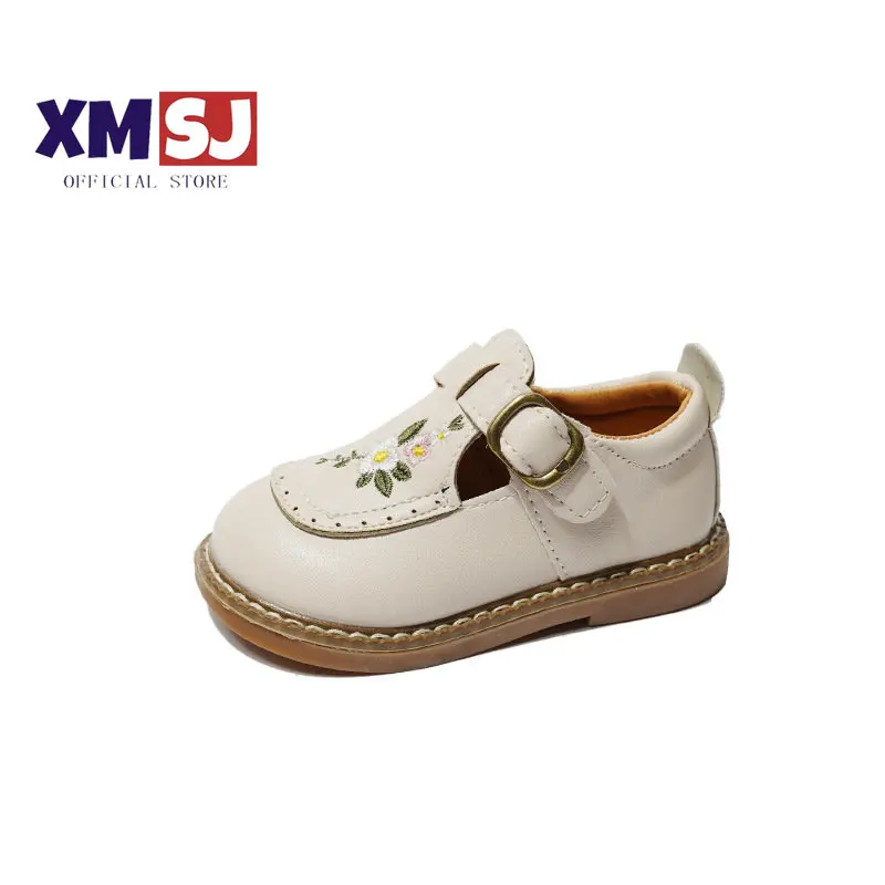 Baby Girl Mary Janes Embroidery Flower Beige Khaki Toddler Children Autumn Shoes Vintage Cover Toe Comfortable 22-31 Kids Shoes
Baby Girl Mary Janes Embroidery Flower Beige Khaki Toddler Children Autumn Shoes Vintage Cover Toe Comfortable 22-31 Kids Shoes