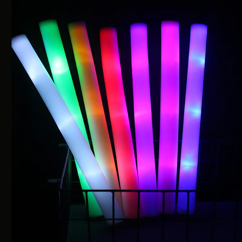 12pcs/30pcs RGB LED Glow Sticks Lighting Foam Stick Colorful Flashing For Party Decoration Wedding Concert Birthday
12pcs/30pcs RGB LED Glow Sticks Lighting Foam Stick Colorful Flashing For Party Decoration Wedding Concert Birthday