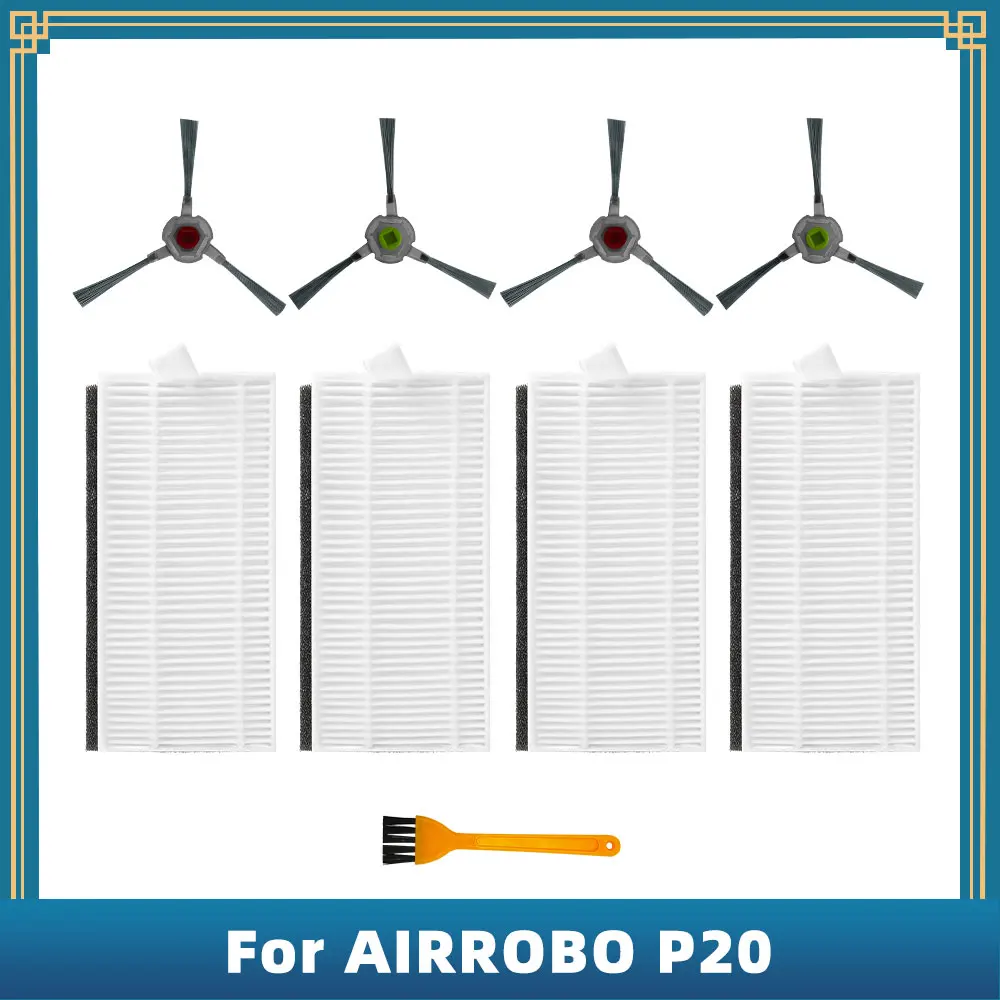 

Запчасти для робота-пылесоса AIRROBO P20, сменные детали, боковая щетка, фильтр НЕРА