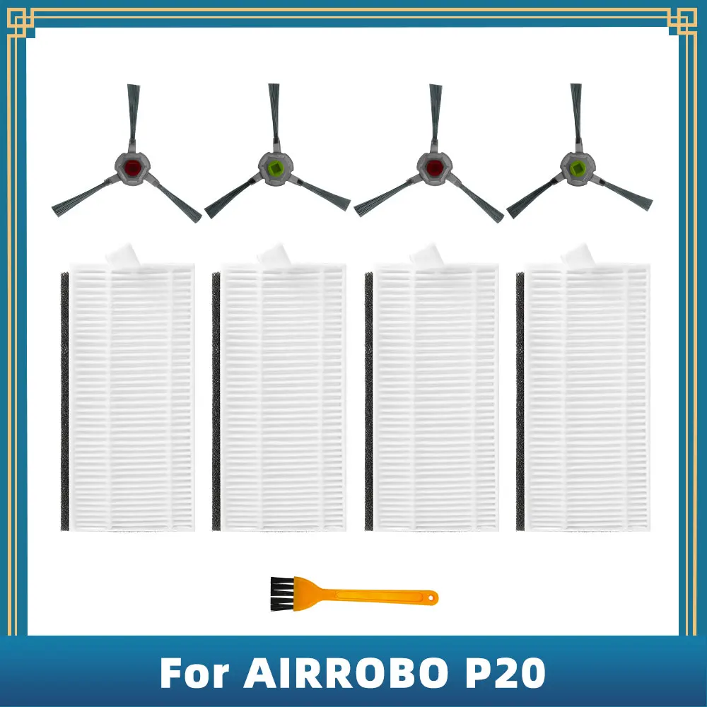Запчасти для робота-пылесоса AIRROBO P20, сменные детали, боковая щетка, фильтр НЕРА
Запчасти для робота-пылесоса AIRROBO P20, сменные детали, боковая щетка, фильтр НЕРА