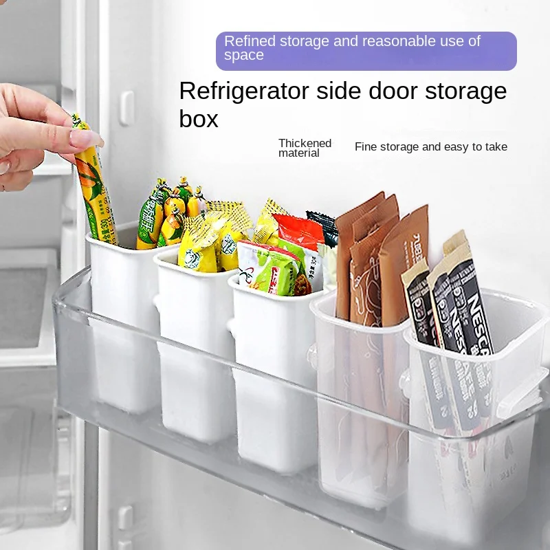 

Refrigerator Side Door Storage Box Food Classification Sorting Box Kitchen Food Multi-functional Storage Box Storage Containers