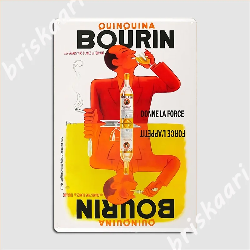 Bourin Quinquina Poster Metal Sign Garage Decoration Vintage Wall Cave Club Bar Tin Sign Posters
Bourin Quinquina Poster Metal Sign Garage Decoration Vintage Wall Cave Club Bar Tin Sign Posters