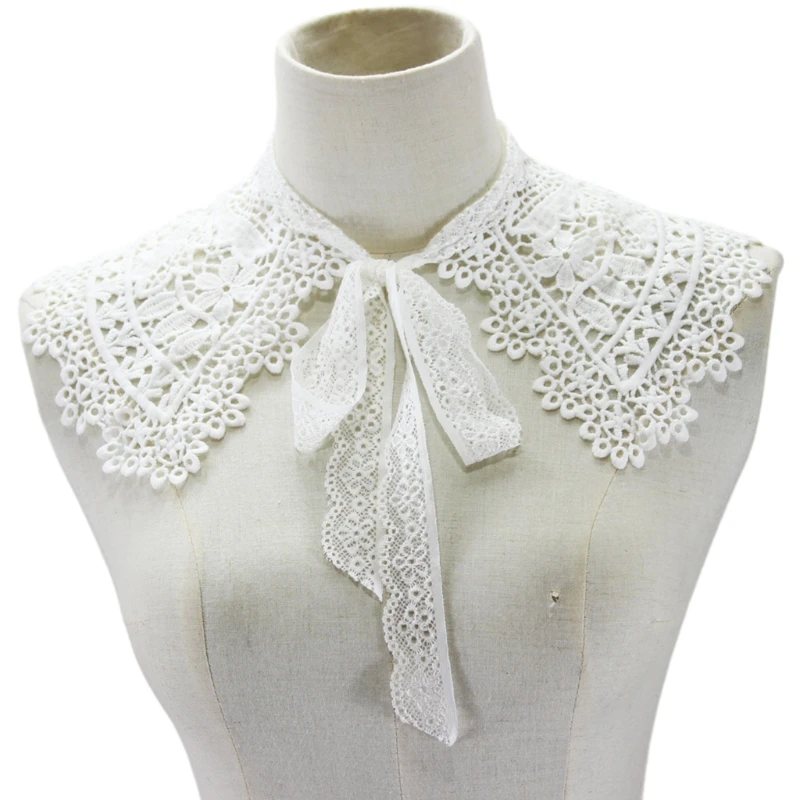 European Pastoral Style Womens for Doll False Fake Collar Hollow Out Embroidery Floral Lace Half Shirt Shawl with Drop shipping
European Pastoral Style Womens for Doll False Fake Collar Hollow Out Embroidery Floral Lace Half Shirt Shawl with Drop shipping