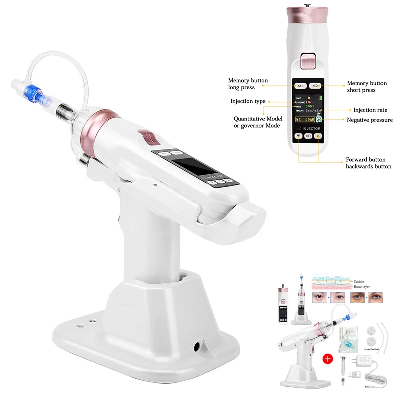 EZ Negative Pressure Microcrystal Water Injection Gun Wrinkle Removal Skin Mesotherapy Meso Injector Gun Skin Injectable Tool
EZ Negative Pressure Microcrystal Water Injection Gun Wrinkle Removal Skin Mesotherapy Meso Injector Gun Skin Injectable Tool
