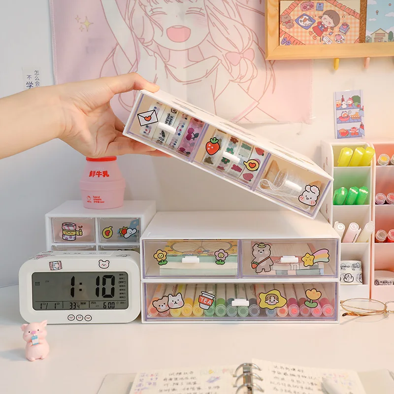 Ins Drawer Type Desktop Storage Box Transparent Student Dormitory Miscellaneous Cosmetics Rack Desk Kawaii Organize Box 2021
Ins Drawer Type Desktop Storage Box Transparent Student Dormitory Miscellaneous Cosmetics Rack Desk Kawaii Organize Box 2021