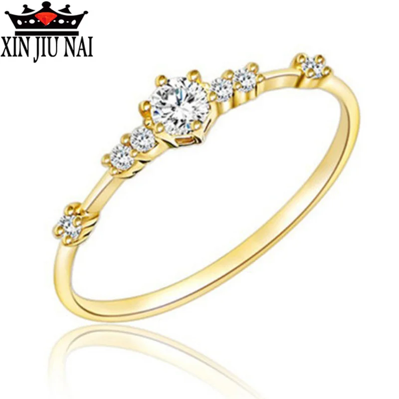 Japan and South Korea ins style simple and wild 18K gold color princess crown diamond ring classmate party gift fairy jewelry
Japan and South Korea ins style simple and wild 18K gold color princess crown diamond ring classmate party gift fairy jewelry
