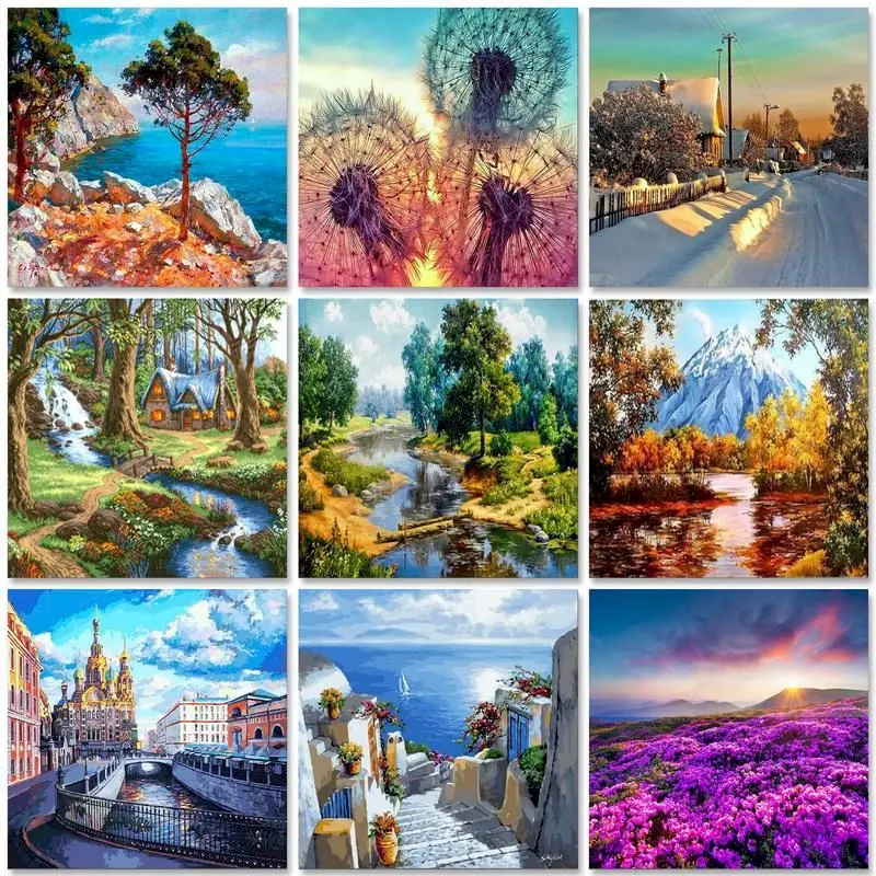 GATYZTORY Oil Painting By Numbers For Adults Dandelion 60x75cm DIY Flowers Paint By Numbers On Canvas Scenery Frameless Painting 
GATYZTORY Oil Painting By Numbers For Adults Dandelion 60x75cm DIY Flowers Paint By Numbers On Canvas Scenery Frameless Painting