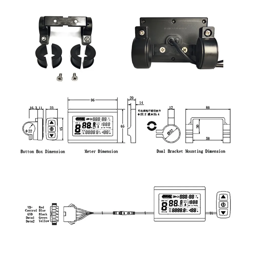 E-Bike Dispaly Bracket Electric Bicycle Holder For KT-LCD3 LCD3U LCD8HU LCD8H Dispaly Plastic Black Mount Cycling Part Accessory
E-Bike Dispaly Bracket Electric Bicycle Holder For KT-LCD3 LCD3U LCD8HU LCD8H Dispaly Plastic Black Mount Cycling Part Accessory