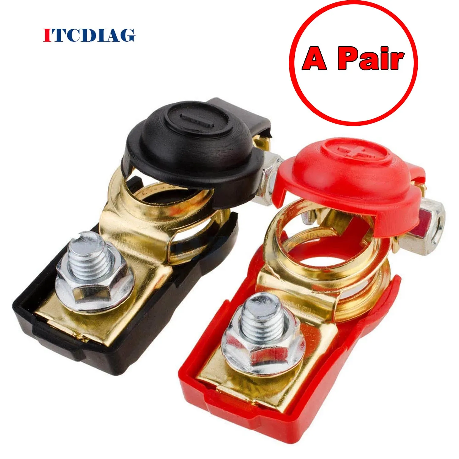 2pcs/lot Car Auto Quick Release Battery Terminal Connector Clamps Copper Clamps Caravan Copper Cap Caravan Truck Clips For Car
2pcs/lot Car Auto Quick Release Battery Terminal Connector Clamps Copper Clamps Caravan Copper Cap Caravan Truck Clips For Car