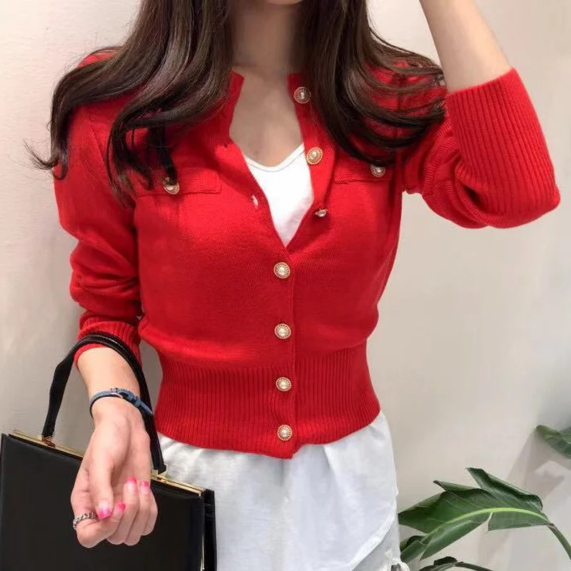 Elegance Outerwear Cardigans Knitted Long Sleeve Korean Fashion Tops Single Breasted Casual Womens Sweaters
Elegance Outerwear Cardigans Knitted Long Sleeve Korean Fashion Tops Single Breasted Casual Womens Sweaters