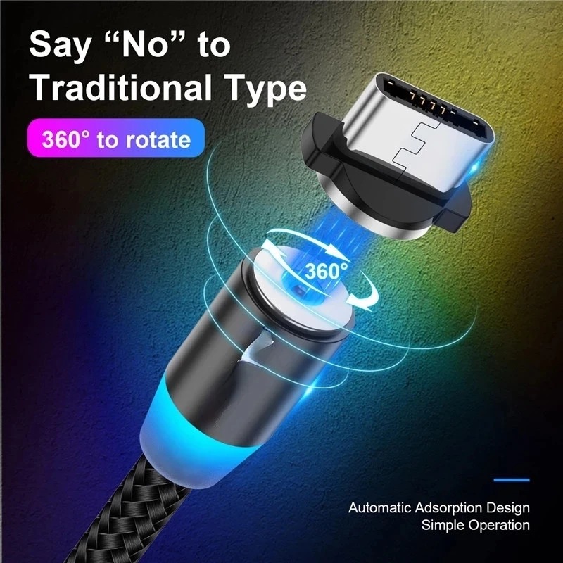 LED USB Cable Fast Charging USB Type C Phone Cable Magnet Charger Data Charge Micro USB For iPhone 11 For Xiaomi
LED USB Cable Fast Charging USB Type C Phone Cable Magnet Charger Data Charge Micro USB For iPhone 11 For Xiaomi