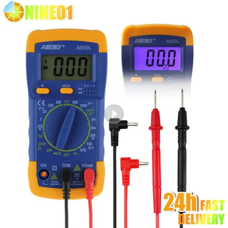 Цифровой мультиметр с ЖК-дисплеем, высокобезопасный ручной измеритель переменного/постоянного тока с жидкокристаллическим кристаллом, дл...
Цифровой мультиметр с ЖК-дисплеем, высокобезопасный ручной измеритель переменного/постоянного тока с жидкокристаллическим кристаллом, дл...