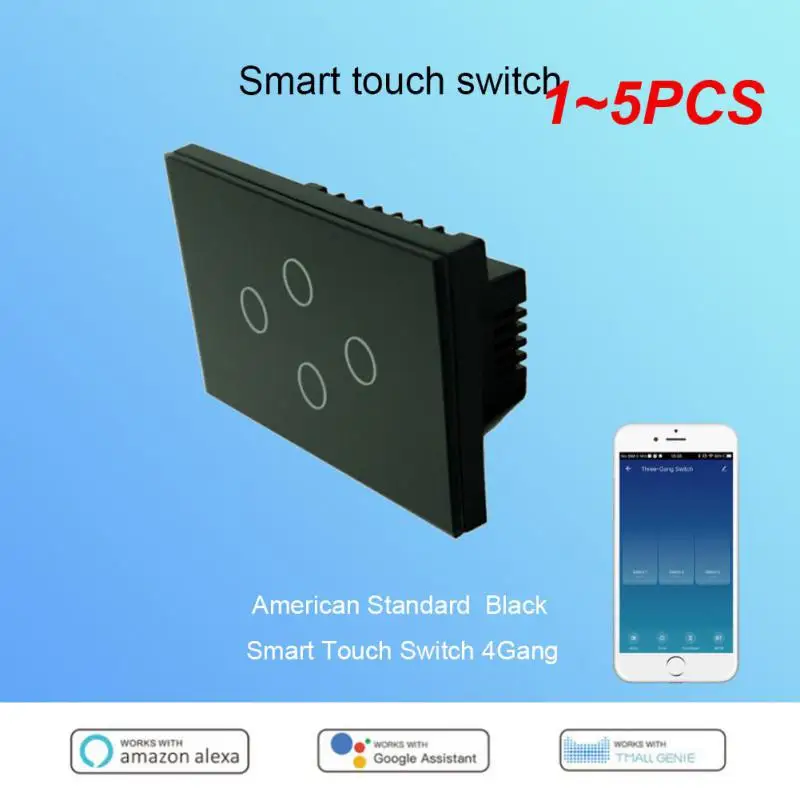 1~5PCS Single Fire Smart Switch Wifi 4 Gang App Remote Control 120 Type 10 A Neutral Line Required Tuya Tempered Glass
1~5PCS Single Fire Smart Switch Wifi 4 Gang App Remote Control 120 Type 10 A Neutral Line Required Tuya Tempered Glass