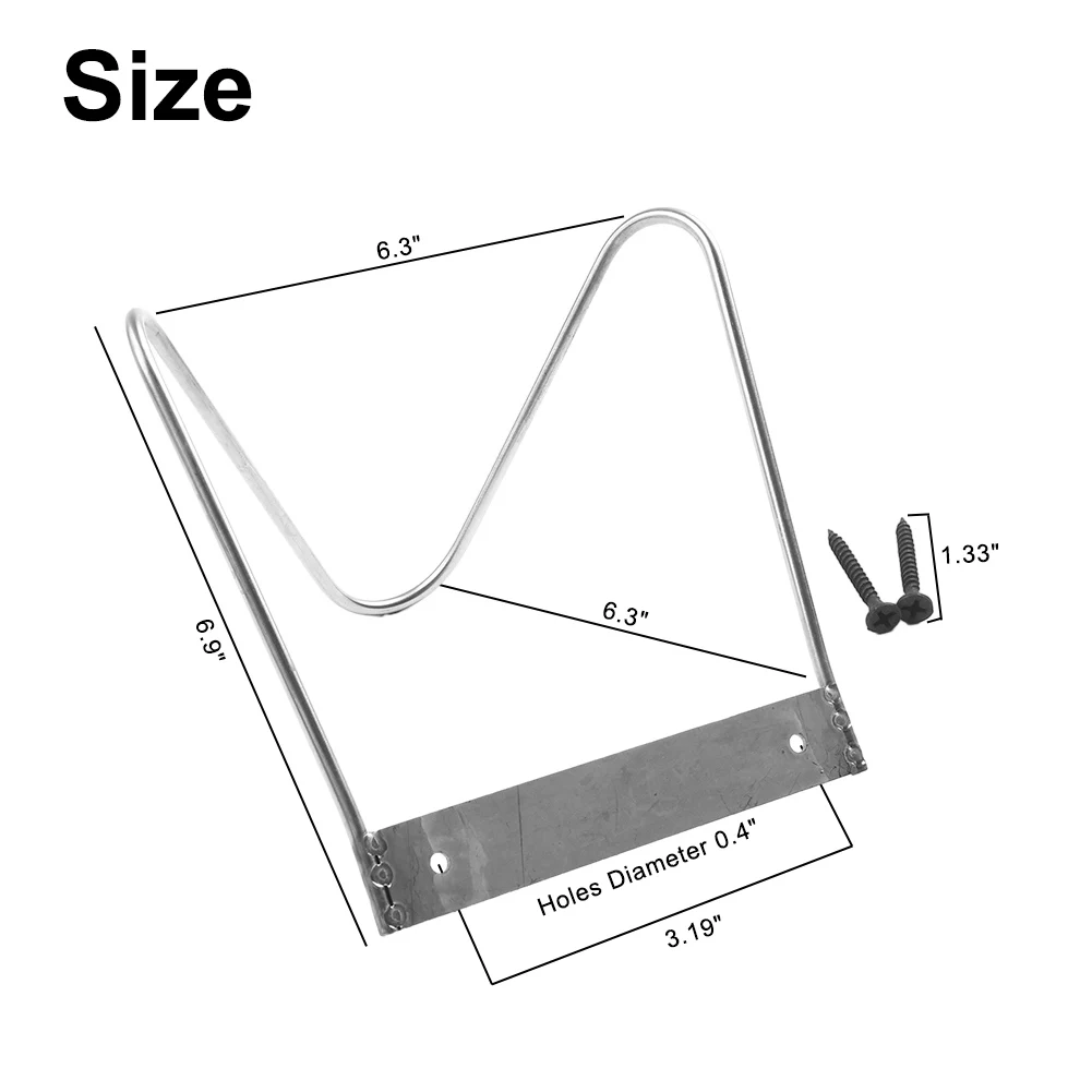 Rack Water Hose Hook Stainless Steel Screw Wall Mounted Hose Rack Workshop 304 Stainless Steel 6.3x7x6 Durable
Rack Water Hose Hook Stainless Steel Screw Wall Mounted Hose Rack Workshop 304 Stainless Steel 6.3x7x6 Durable