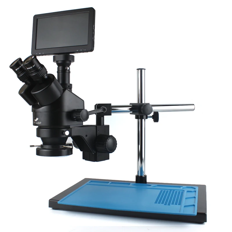 3.5X-90X Simul-Focal Trinocular Stereo Microscope HDMI USB Industry Digital Video Camera With 7'' LED Displa for Soldering Repai
3.5X-90X Simul-Focal Trinocular Stereo Microscope HDMI USB Industry Digital Video Camera With 7'' LED Displa for Soldering Repai