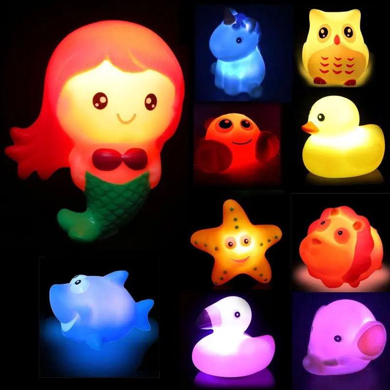 10PCS Light Up Bath Toys, Kids Toddler Flashing LED Floating Bathtub Toys Animal, with Colourful Light
10PCS Light Up Bath Toys, Kids Toddler Flashing LED Floating Bathtub Toys Animal, with Colourful Light