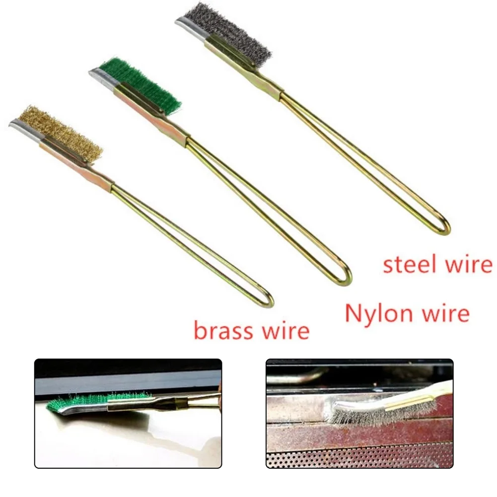 1 Pcs Mini Wire Brush Brass Nylon Steel Rust Remover Cleaning Brush Polish Grinder Cleaning Tools
1 Pcs Mini Wire Brush Brass Nylon Steel Rust Remover Cleaning Brush Polish Grinder Cleaning Tools