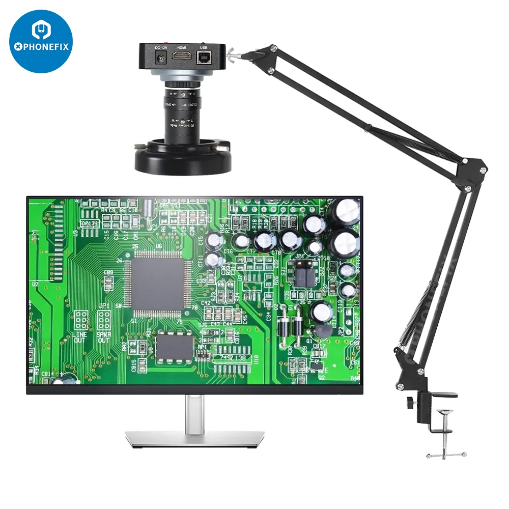 38MP 2K 1080P 60FPS HDMI USB Industrial Video Digital Microscope Camera 5-50mm Fixed Focus Lens For Digital Image Acquisition
38MP 2K 1080P 60FPS HDMI USB Industrial Video Digital Microscope Camera 5-50mm Fixed Focus Lens For Digital Image Acquisition