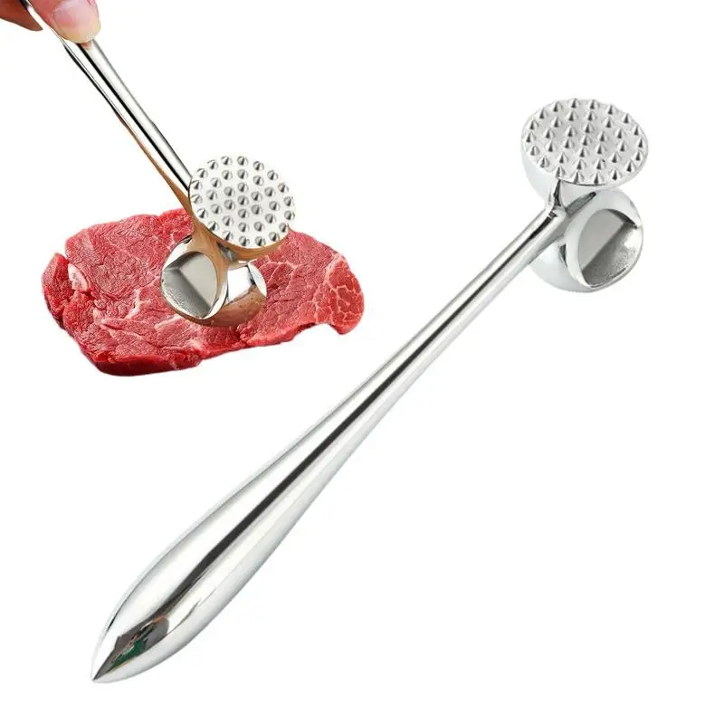 Meat Mallets | Dual-side Stainless Steel Gourmet Meat Tenderizer | Meat Tenderizer Hammer Meat Mallets for Kitchen Heavy Duty Me
Meat Mallets | Dual-side Stainless Steel Gourmet Meat Tenderizer | Meat Tenderizer Hammer Meat Mallets for Kitchen Heavy Duty Me