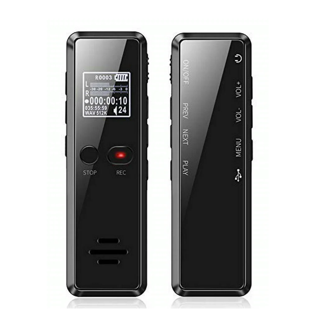 Dictaphone Digital Voice Recorder 32G 64G 128GB Long Time Voice Activated Flac Lossless HIFI Mini MP3 Player V90 Genuine Rushed
Dictaphone Digital Voice Recorder 32G 64G 128GB Long Time Voice Activated Flac Lossless HIFI Mini MP3 Player V90 Genuine Rushed