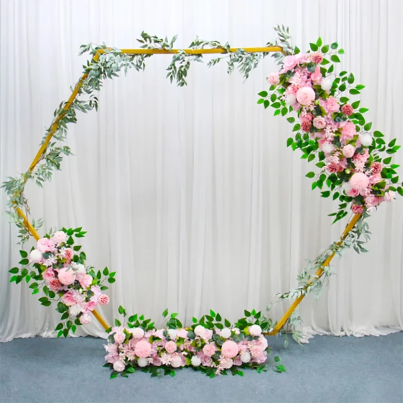 2M Hexagon Wedding Arch Metal Hexagonal Backdrop Flower Stand Geometric Home Party Decoration Birthday Party Supplies
2M Hexagon Wedding Arch Metal Hexagonal Backdrop Flower Stand Geometric Home Party Decoration Birthday Party Supplies
