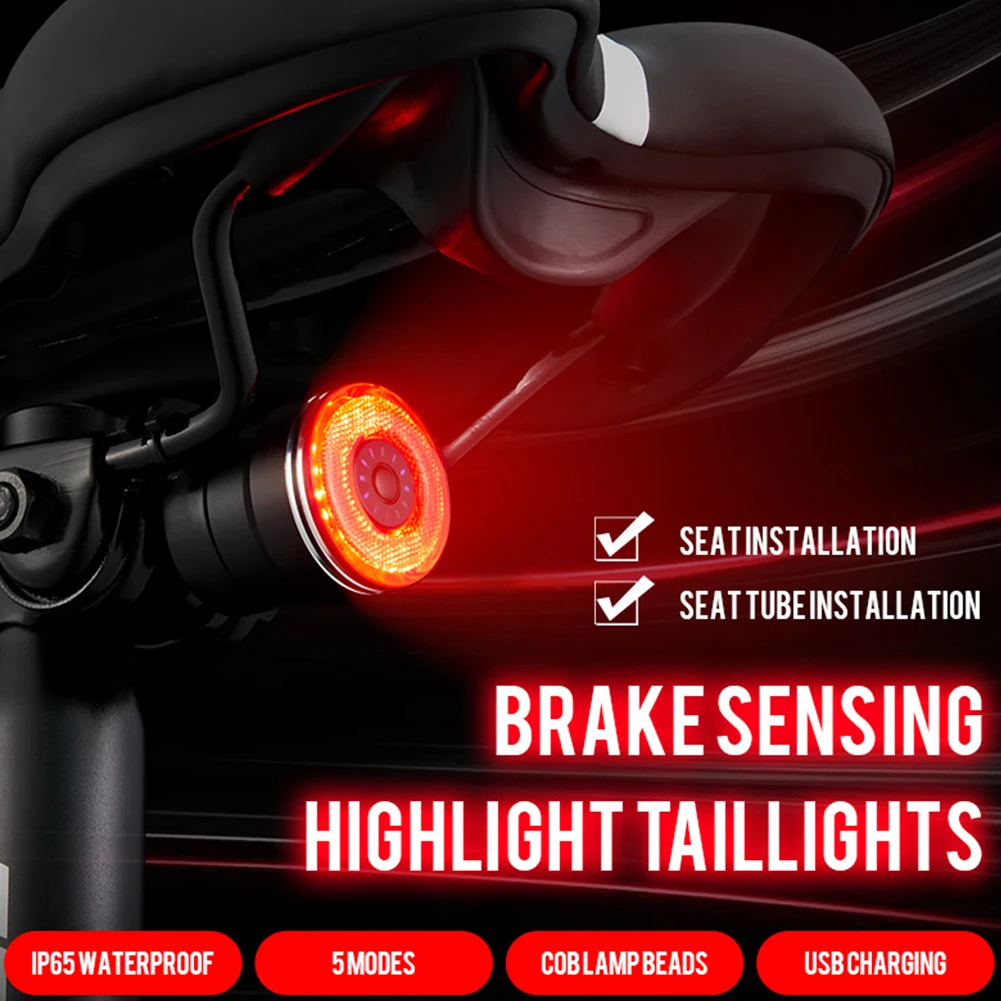 Bike Rear Light Bicycle High Visibility Taillight LED Smart Brake Auto Sensing Bike Light IPX6 Waterproof Charging Tail Light
Bike Rear Light Bicycle High Visibility Taillight LED Smart Brake Auto Sensing Bike Light IPX6 Waterproof Charging Tail Light