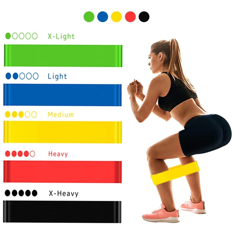 Yoga Resistance Rubber Bands 0.3mm-1.1mm Bodybuilding Fitness Equipment Pilates Sport Training Workout Elastic Ban 
Yoga Resistance Rubber Bands 0.3mm-1.1mm Bodybuilding Fitness Equipment Pilates Sport Training Workout Elastic Ban