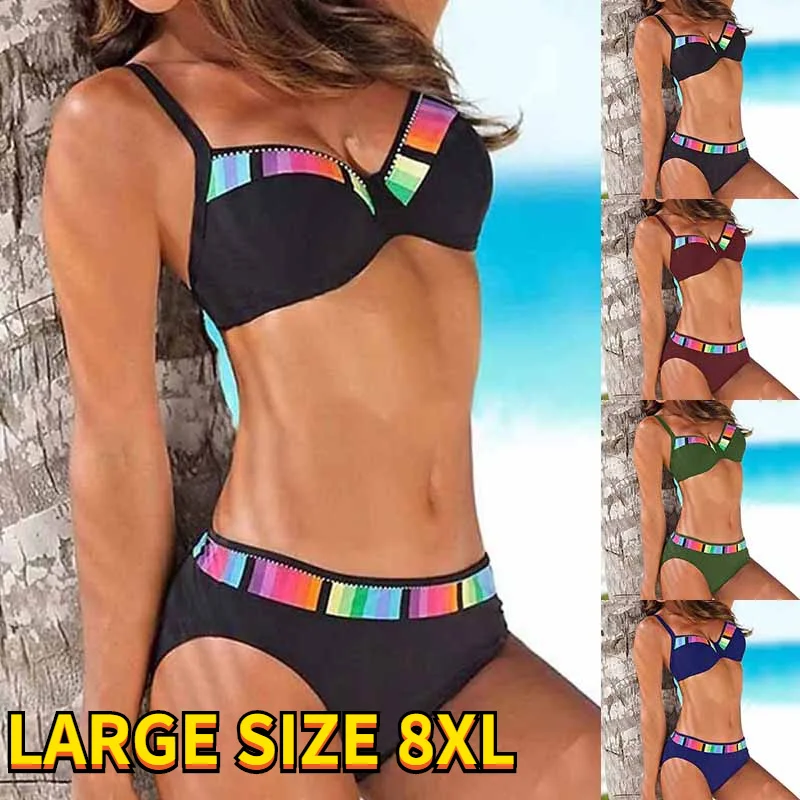 2023 сексуальный комплект бикини из двух предметов, женские летние купальники с радужным принтом, женские Купальники больших размеров 8XL, нов...
2023 сексуальный комплект бикини из двух предметов, женские летние купальники с радужным принтом, женские Купальники больших размеров 8XL, нов...