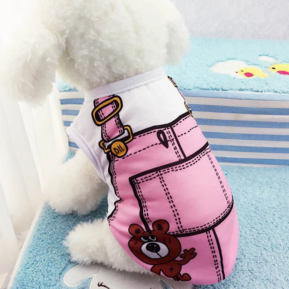 Nice Breathable Soft Puppy Dogs Clothes Cute Pet Dog Vest Cartoon Pet Clothing Summer Lovely T-Shirt Casual Vest For Small Pets
Nice Breathable Soft Puppy Dogs Clothes Cute Pet Dog Vest Cartoon Pet Clothing Summer Lovely T-Shirt Casual Vest For Small Pets