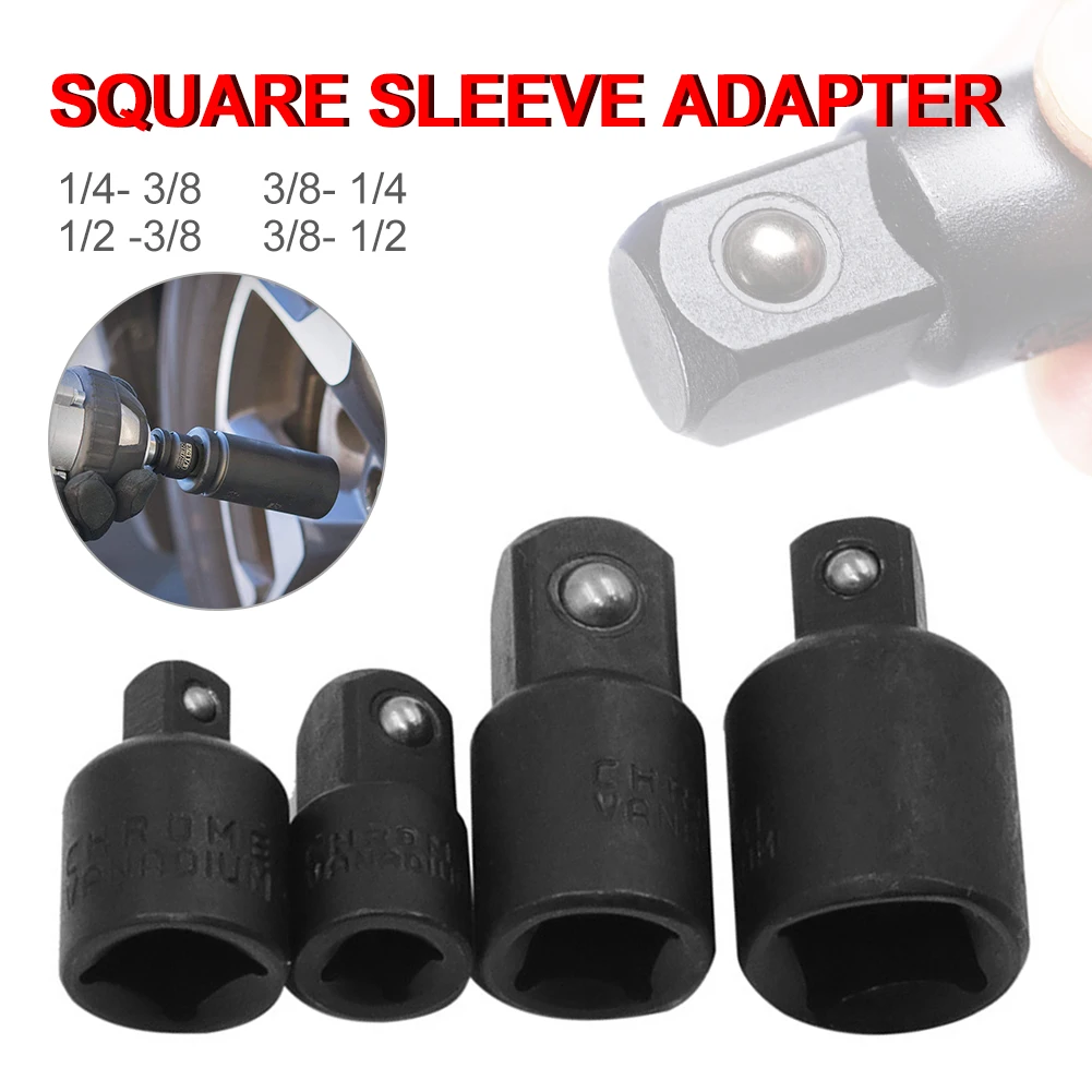 4-Pack Impact Socket Adapter Set 3/8" 1/4" 1/2 inch Drive Ratchet Socket Conversion Reducer for Impact Wrench Impact Driver Hot!
4-Pack Impact Socket Adapter Set 3/8" 1/4" 1/2 inch Drive Ratchet Socket Conversion Reducer for Impact Wrench Impact Driver Hot!