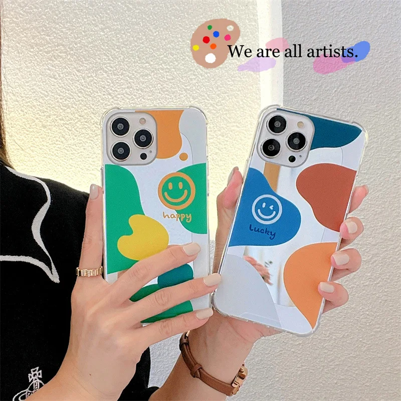 Cute Oil Painting Smiley Pattern Mirror Phone Case For IPhone 11 12 13 Pro Max Case X XS Max XR Phone case 7Plus 8Plus case
Cute Oil Painting Smiley Pattern Mirror Phone Case For IPhone 11 12 13 Pro Max Case X XS Max XR Phone case 7Plus 8Plus case