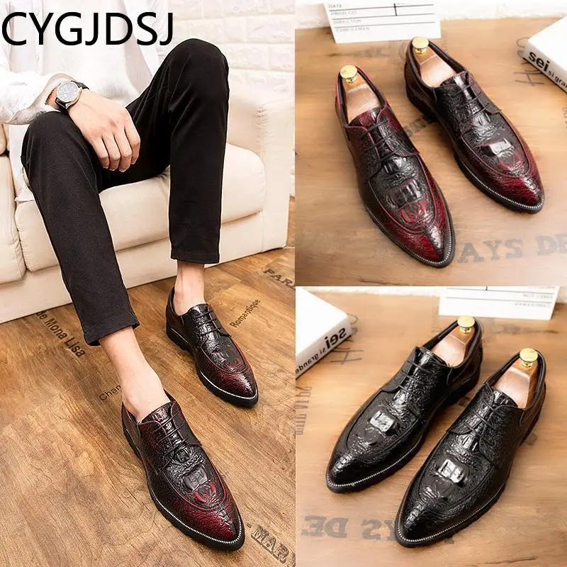 Туфли-оксфорды мужские из крокодиловой кожи, для офиса
Туфли-оксфорды мужские из крокодиловой кожи, для офиса