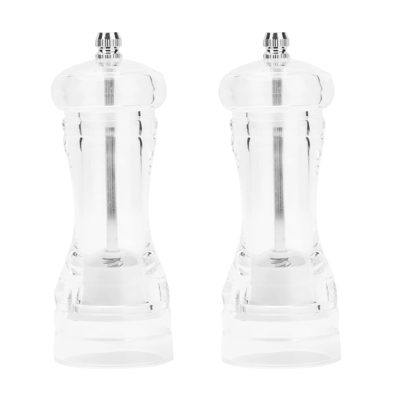 2Pcs Acrylic Manual Grinder Transparent Pepper Salt Mill Spice Jar Grinder Kitchen Grinding Tool6in
2Pcs Acrylic Manual Grinder Transparent Pepper Salt Mill Spice Jar Grinder Kitchen Grinding Tool6in