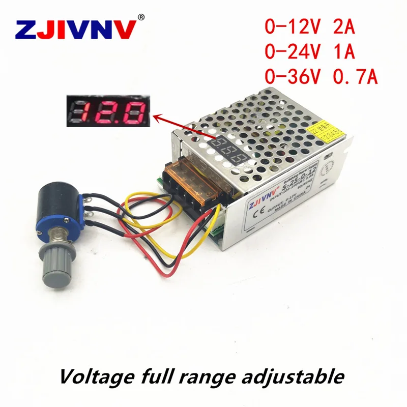 25W AC 100-240V to DC 0-12V 2A voltage adjustable switching power supply with display for Electrical equipment HJS-25-0-12 
25W AC 100-240V to DC 0-12V 2A voltage adjustable switching power supply with display for Electrical equipment HJS-25-0-12
