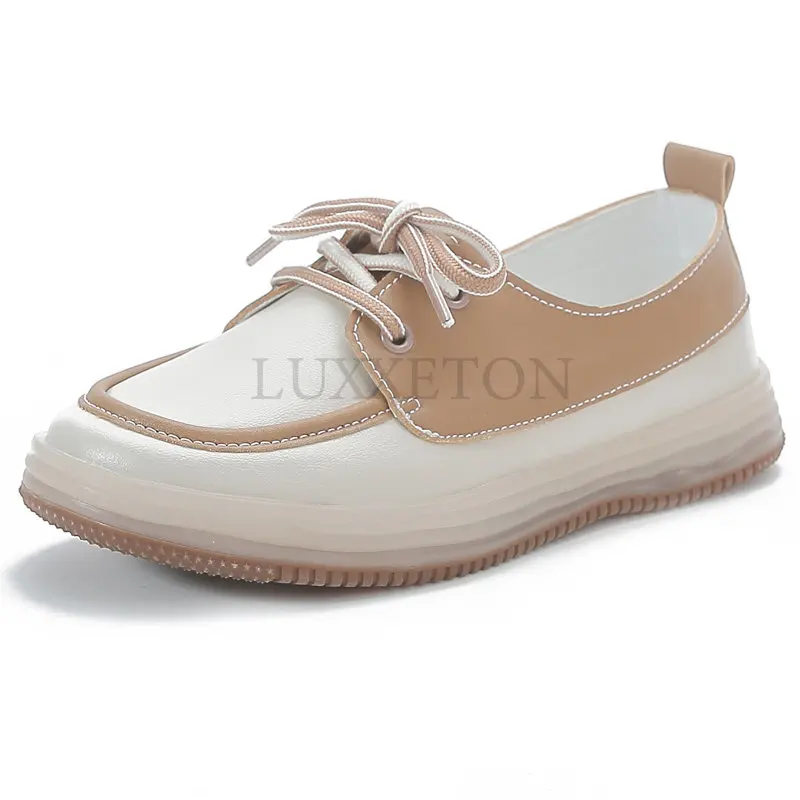 Women Sneakers Casual Shoes Women Genuine Leather Patchwork Designer Loafers Lace-Up Women Flat Shoes Zapatos Mujer
Women Sneakers Casual Shoes Women Genuine Leather Patchwork Designer Loafers Lace-Up Women Flat Shoes Zapatos Mujer