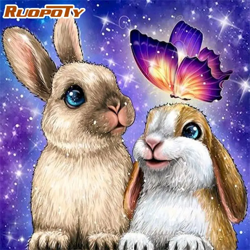 RUOPOTY Rabbit Animal Picture On Wall Acrylic Paint By Numbers Diy Painting By Numbers Children Gift Coloring By Numbers
RUOPOTY Rabbit Animal Picture On Wall Acrylic Paint By Numbers Diy Painting By Numbers Children Gift Coloring By Numbers
