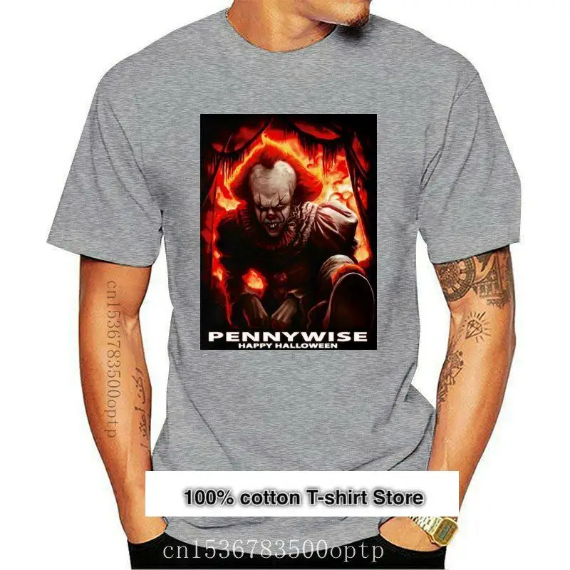 Camiseta de Pennywise de It de diseño para Halloween, camisa de película terrorífica, S-3Xl de manga corta, clásica, única
Camiseta de Pennywise de It de diseño para Halloween, camisa de película terrorífica, S-3Xl de manga corta, clásica, única