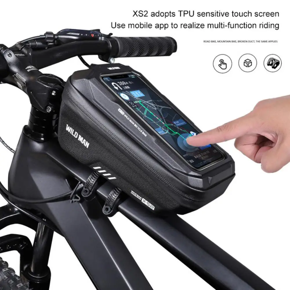 WILD MAN Rainproof Bike Bag Bicycle Front Tube Pouch Phone Holder With Touchscreen Top Tube Bags Reflective MTB Bike Accessories
WILD MAN Rainproof Bike Bag Bicycle Front Tube Pouch Phone Holder With Touchscreen Top Tube Bags Reflective MTB Bike Accessories