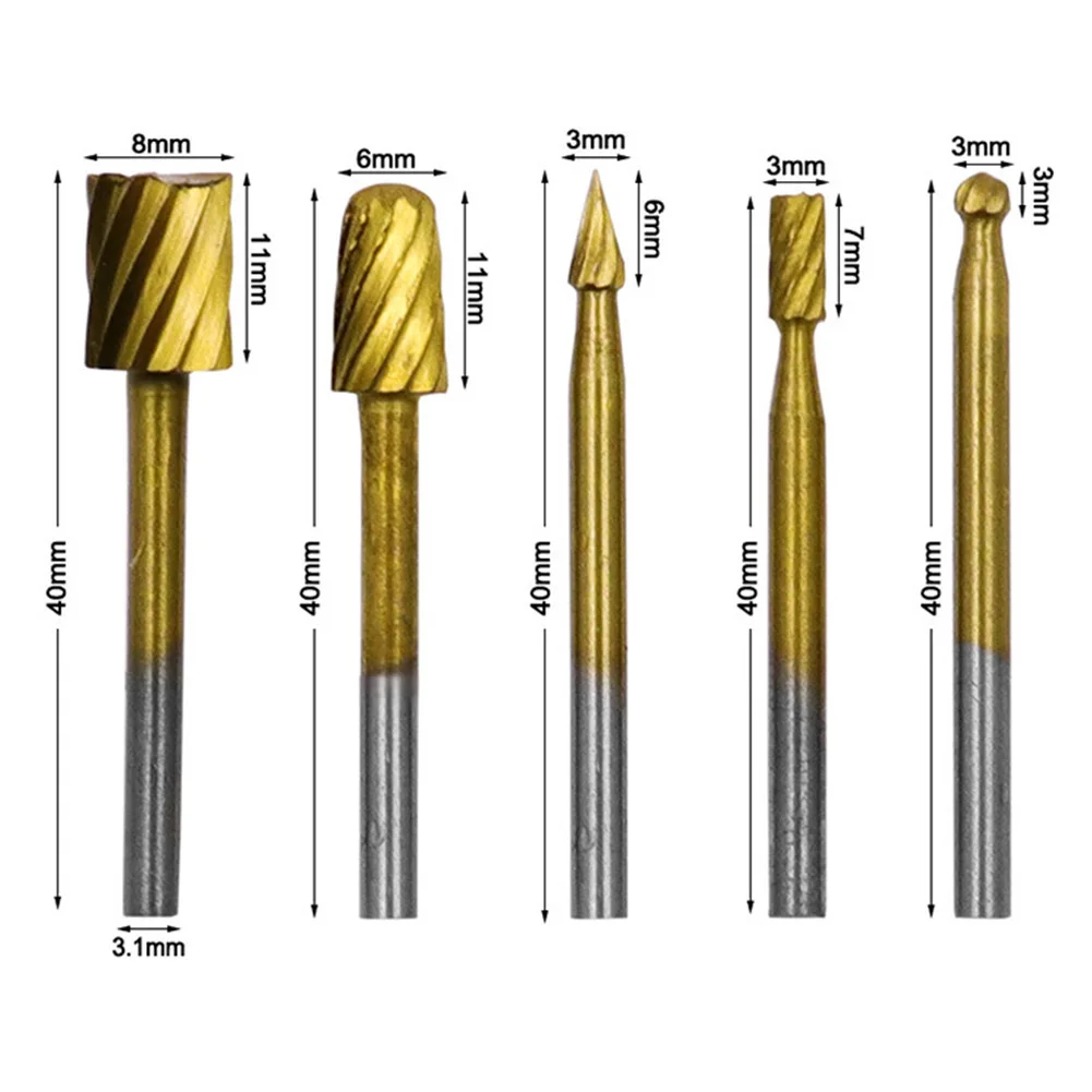 10pcs HSS Rotary Burr File Set 3.15mm Shank Wood Carving Rasp Rotary Tools For Wood Plastic Resin Engraving Chamfering Slotting
10pcs HSS Rotary Burr File Set 3.15mm Shank Wood Carving Rasp Rotary Tools For Wood Plastic Resin Engraving Chamfering Slotting