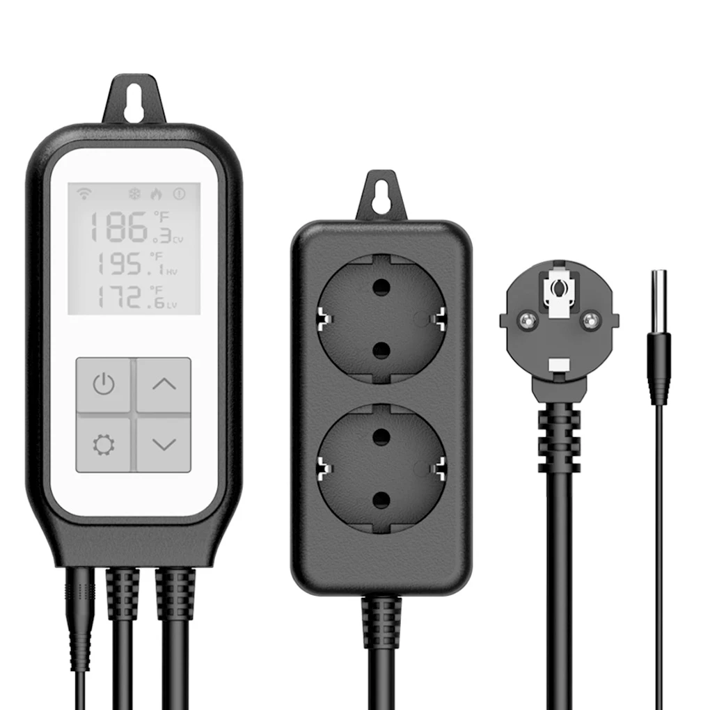 Smart WiFi Thermometer Hygrometer Socket Temperature Humidity Controller Power Outlet 100-230V AC 1200W 50 110 US 
Smart WiFi Thermometer Hygrometer Socket Temperature Humidity Controller Power Outlet 100-230V AC 1200W 50 110 US