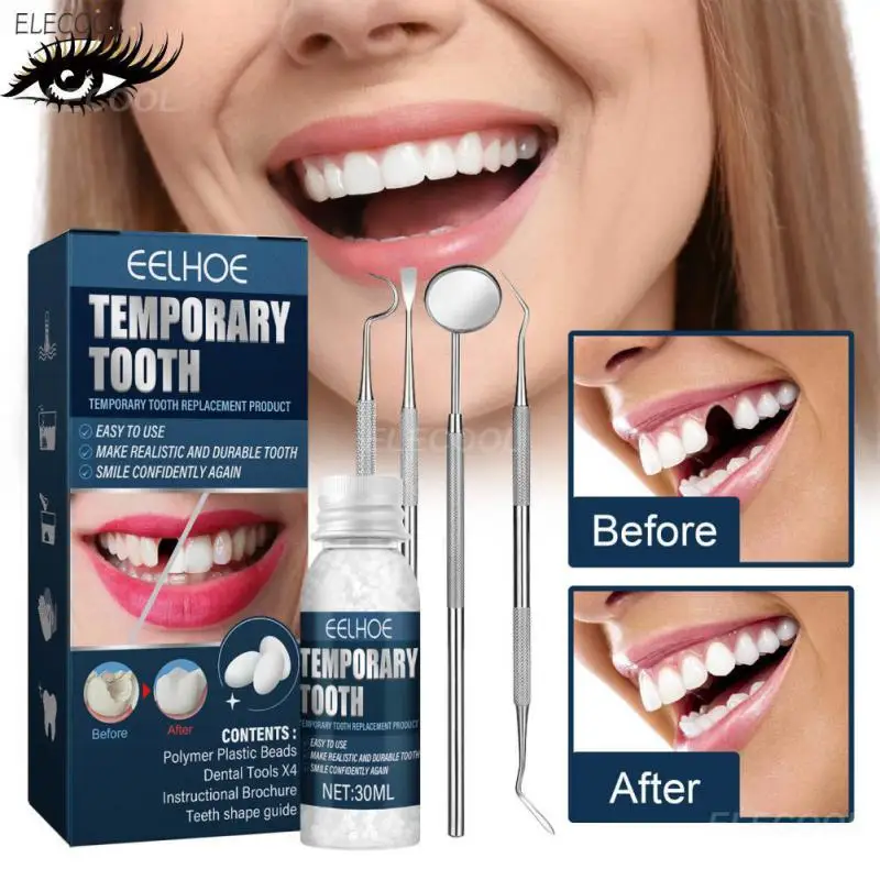 

Набор для временного ремонта зубов, накладные зубы, твердый клей для зубных протезов, недостающие сломанные зубы, сделай сам, инструмент для наполнения зубов, накладные зубы