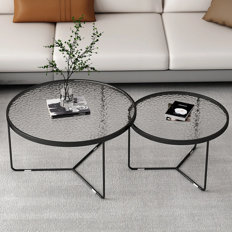 Modern Glass Coffee Tables Household Round Small Low Corner Table Combination Living Room Furniture Sofa Side Table Minimalist
Modern Glass Coffee Tables Household Round Small Low Corner Table Combination Living Room Furniture Sofa Side Table Minimalist