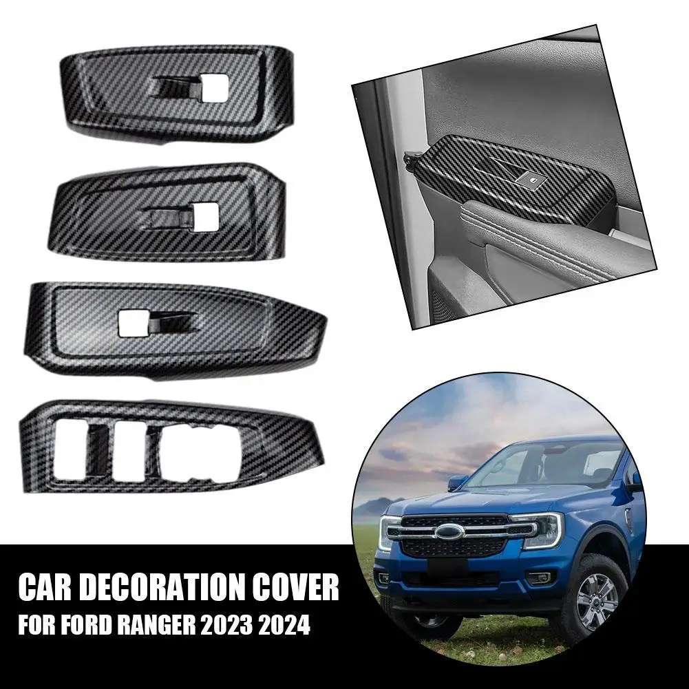 Carbon Fiber Window Switch Panel Trim for FORD Ranger 2023 2024 Car Window Glass Lift Button Switch Cover Door Armrest Panel
Carbon Fiber Window Switch Panel Trim for FORD Ranger 2023 2024 Car Window Glass Lift Button Switch Cover Door Armrest Panel