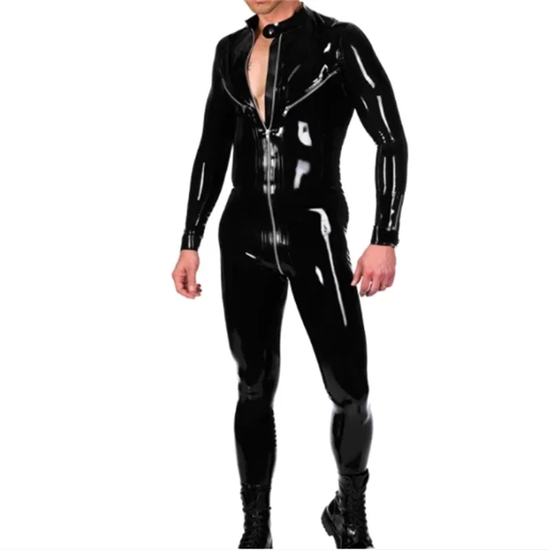 Fashion Gummi Black Men's Latex Rubber Catsuit Rubber Bodysuit with Front Zip Side Zip for Men ( No Gloves)
Fashion Gummi Black Men's Latex Rubber Catsuit Rubber Bodysuit with Front Zip Side Zip for Men ( No Gloves)